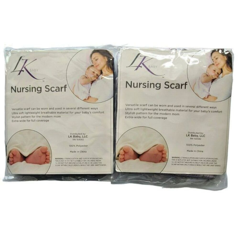 LK Baby Nursing Scarfs‎ - 2 Per Pack